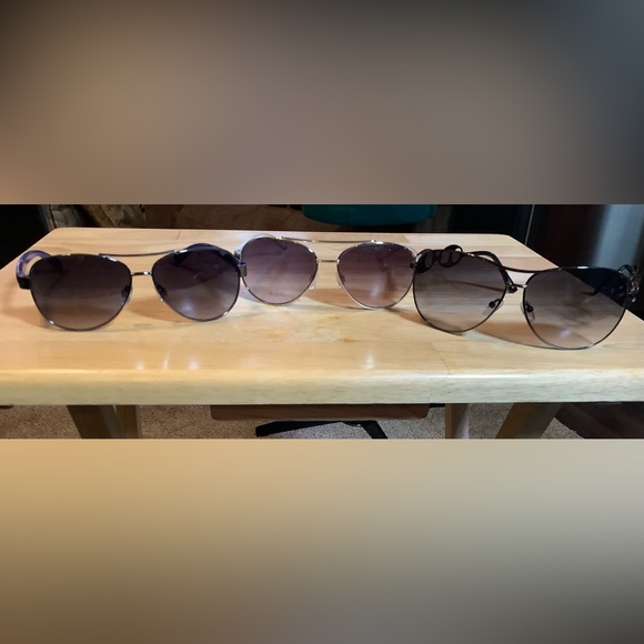 3 pairs of aviator style sunglasses - Picture 3 of 6